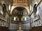 Interior picture of the Apse in the Archbasilica of Saint John Lateran containing the Papal/Pontifical seat.