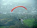 Paragliding above Baden-Baden