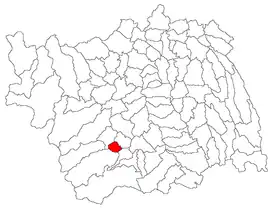 Location in Bacău County