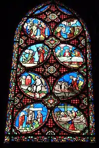 Scenes of the life of Christ, window by Etienne Thenvenot (1844–47)
