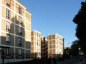 A recent Paris HLM on rue de la Saïda in the 15th arrondissement