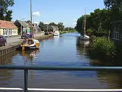 Workumertrekvaart - The canal in the middle of the village