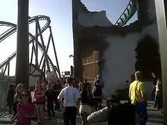 Part of The Swarm's destroyed church