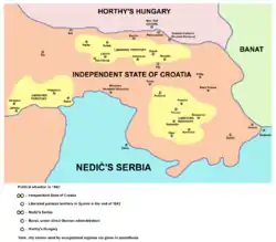 Liberated partisan territory, late 1942