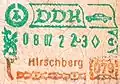 Hirschberg crossing passport stamp.