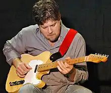 Bergeson playing his 1967 Fender Esquire at the 3rd annual Tommy Emmanuel Guitar Festival in Rietberg, Germany
