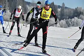 Cross country skiing race Rothenthurmer Volksskilauf on January 1, 2022