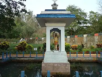 Parasurama in a garden