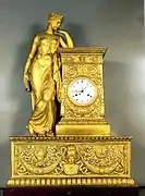 Pendule de l'Étude ou de la Méditation, vers 1810, Mobilier National.