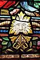 Pennal, Gwynedd: one of the few examples on stained glass church windows