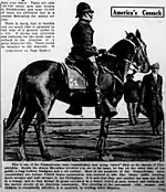 A mounted Pennsylvania State Police constable in Philadelphia with helmet, 1910.