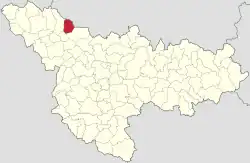 Location in Timiș County