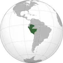 Location of History of Peru