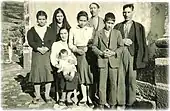 Portuguese family in the 1950s in Castro Daire