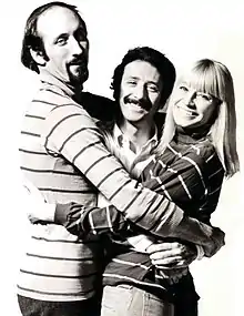 Left to right: Paul Stookey, Peter Yarrow,and Mary Travers, c. 1968