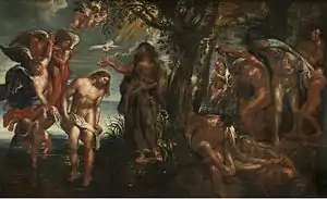 Rubens, Baptism of Chris, 1604-1605, Anversa, Koninklijk Museum voor Schone Kunsten