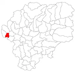 Location in Bistrița-Năsăud County