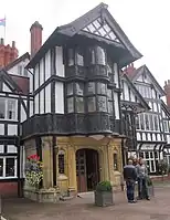 Tudor Revival entrance to The Petwood Hotel in the United Kingdom