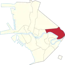 Location of Santa Mesa