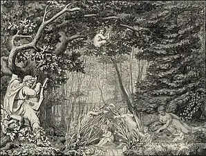 The Source and the Poet (1805), ink & pencil, 50.9 x 67.1&nbsp;cm.