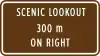 Tourist spot scenic lookout on right
