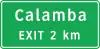 Advance exit with distance