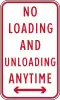 No loading and unloading anytime