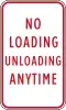 No loading unloading anytime