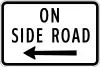 On side road (left)