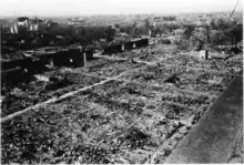 Nakamise-Dori after the American bombings of 1945.