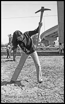 People of all ages helped with the work.