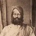 Sole existing photograph of Lal Singh, circa 1855-1860, Agra or Dera Doon, India