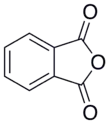 Skeletal formula of phthalic anhydride