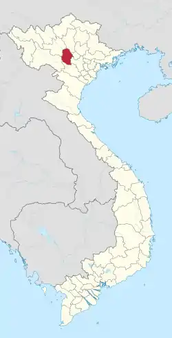 Location of Phú Thọ within Vietnam