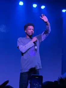 Jenks performing in 2022