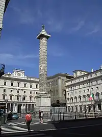 Piazza Colonna and the Column of Marcus Aurelius from which the rione takes its name
