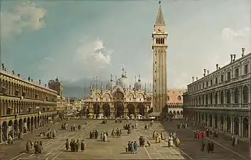 Canaletto, Piazza San Marco, Venice&nbsp;[it], c. 1730-1735