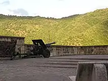 A cannon in the central square