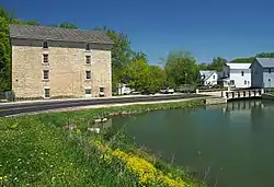 Pickwick, with the 1850s Pickwick Mill and millpond