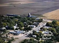 Aerial photograph of Pierpont,