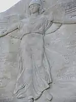 Detail from the war memorial at Pierrepont-sur-Avre