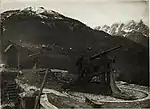 Two guns converted to anti-aircraft use that were captured by the Austrians.