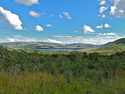 Mankwe Dam in the distance