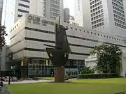 OUB Centre Mall connects to the underground Raffles Place MRT station.