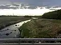 Pipestone Creek viewed from the bridge on Road 256, near Cromer