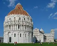 The Baptistery at the Piazza dei Miracoli, Pisa, Italy