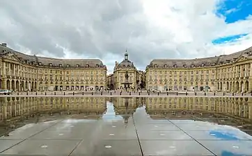 Place de la Bourse in Bordeaux by Ange-Jacques Gabriel (1730-1775)