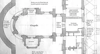 Plan définitif of the chapel of Meudon, circa 1775–1780. AN