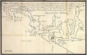 A Spanish map of Clayoquot Sound in 1791