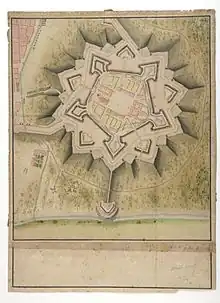 18th-century plan of the Citadel.